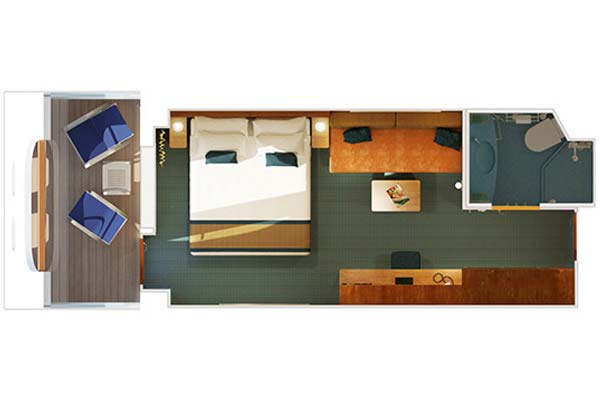 Balcony Cabins with Connecting Doors