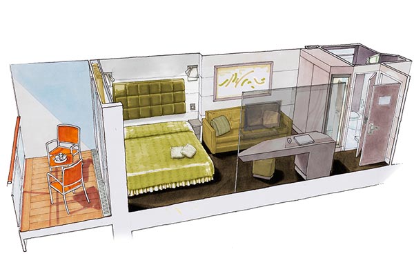 Balcony Cabin Interior