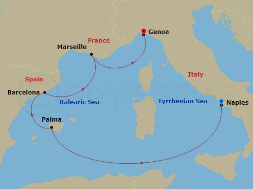 cruise naples genoa