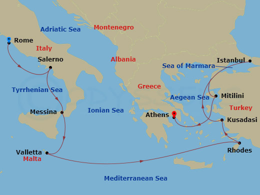 10 night Mediterranean Regent Seven Seas Cruise