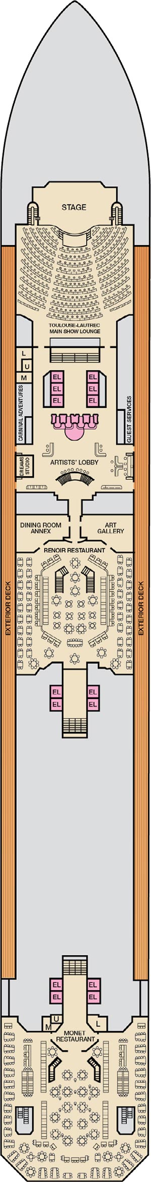 Deck 3 - Lobby plan
