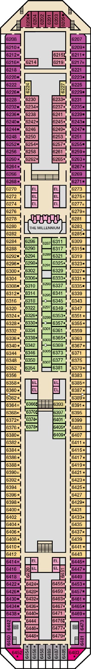 Deck 6 - Upper plan