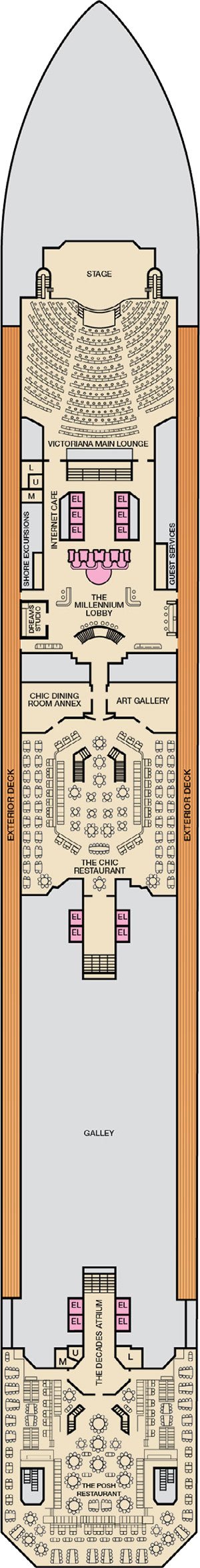 Deck 3 - Lobby plan