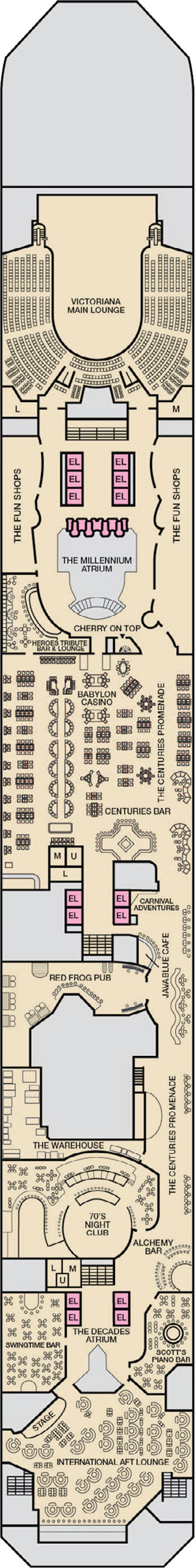 Deck 5 - Promenade plan