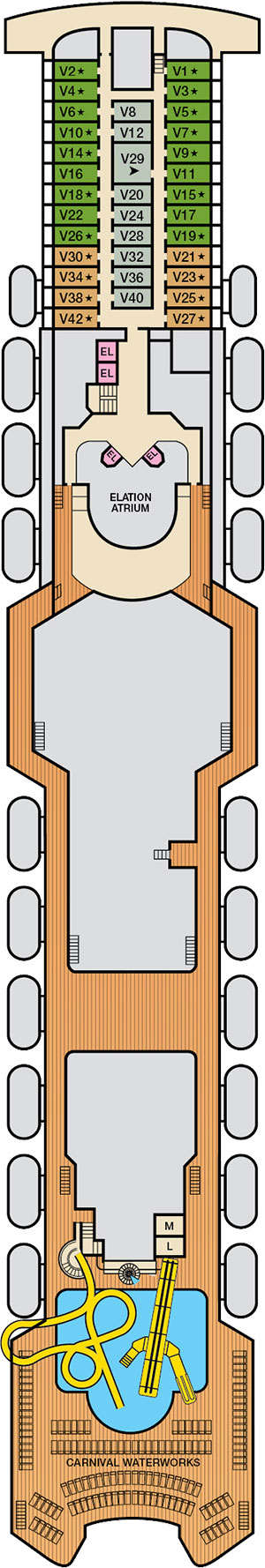 Deck 11 - Verandah plan