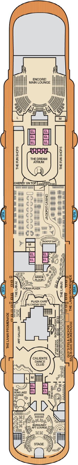 Deck 5 - Promenade plan