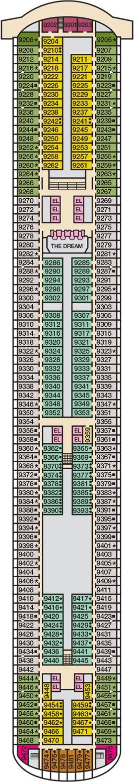 Deck 9 - Vista plan