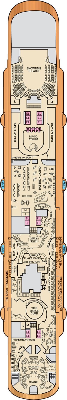 Deck 5 - Promenade  plan