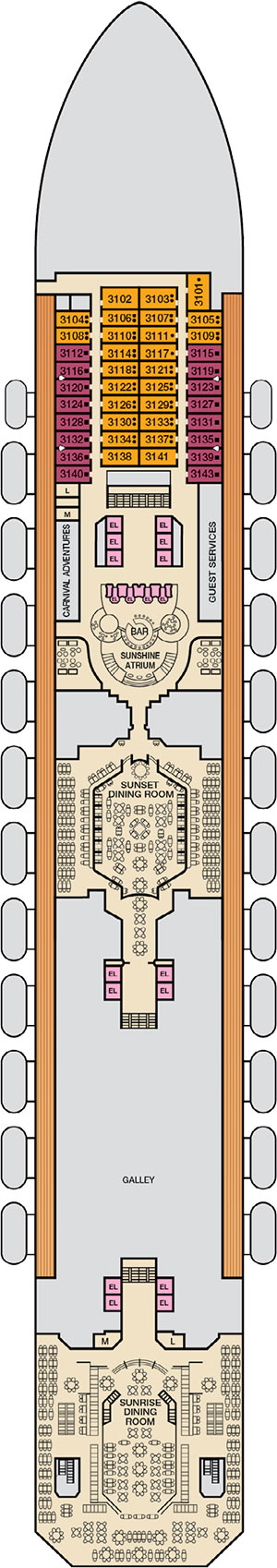 Deck 3 - Lobby plan