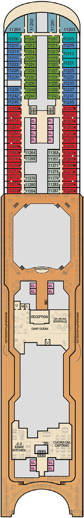 Deck 11 plan