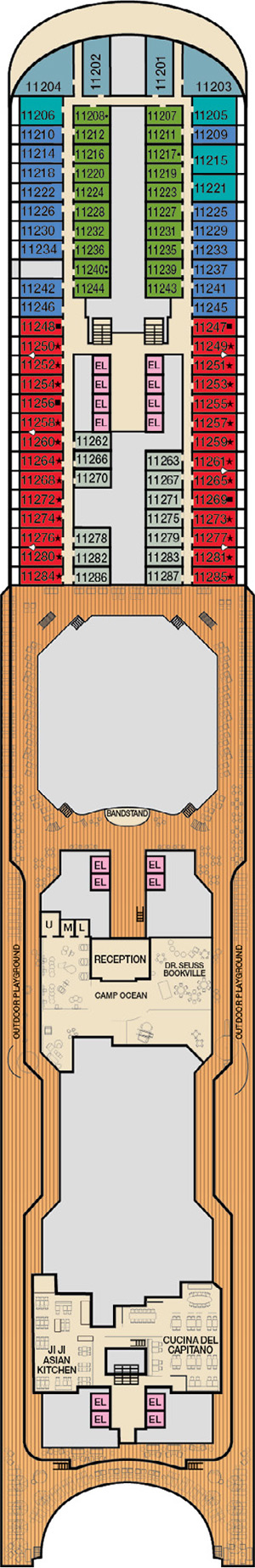 Deck 11 plan