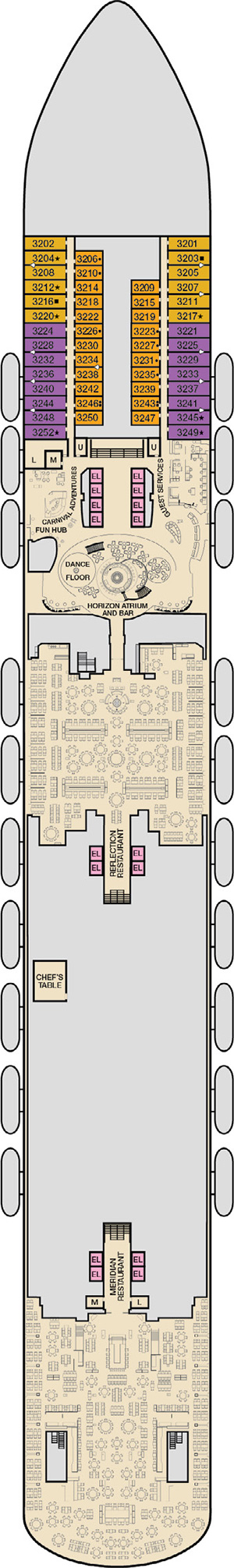 Deck 3 - Lobby plan