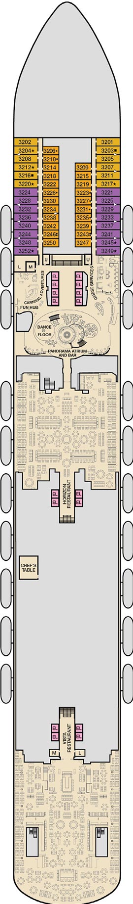Deck 3 - Lobby plan