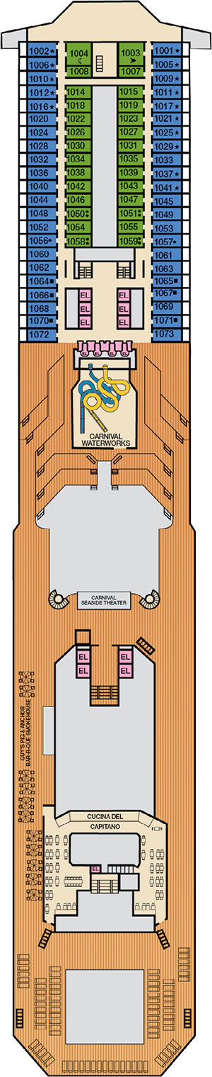 Deck 10 - Panorama plan