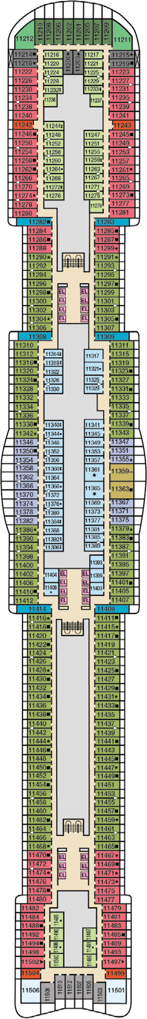 Deck 11 plan