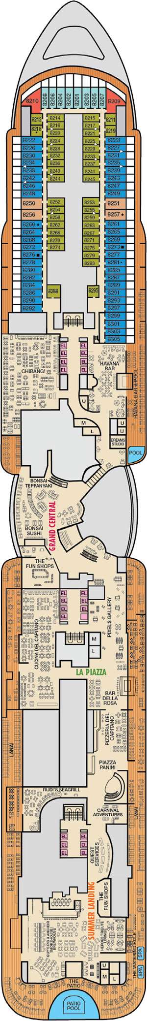 Deck 8 plan