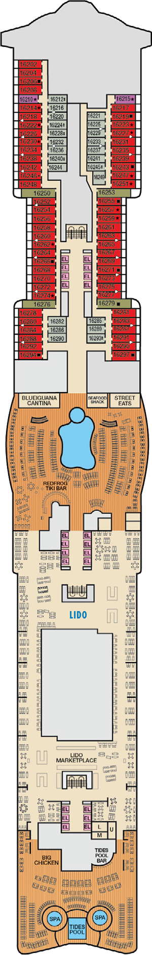 Deck 16 plan