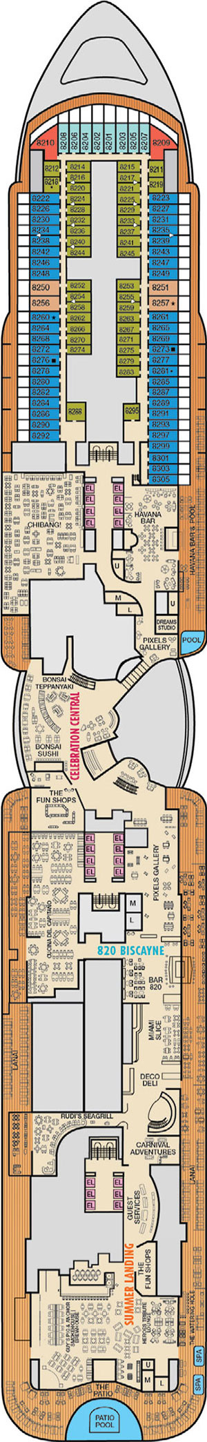 Deck 8 plan