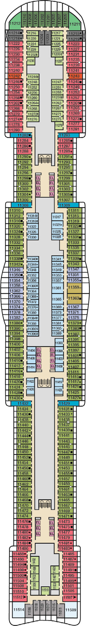 Deck 11 plan