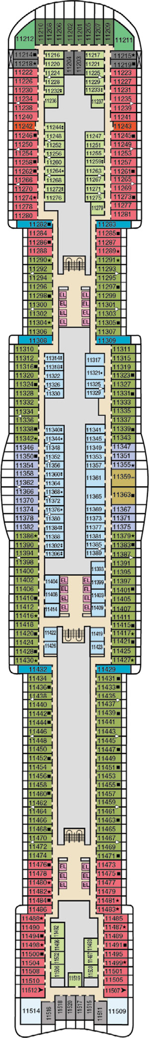 Deck 11 plan