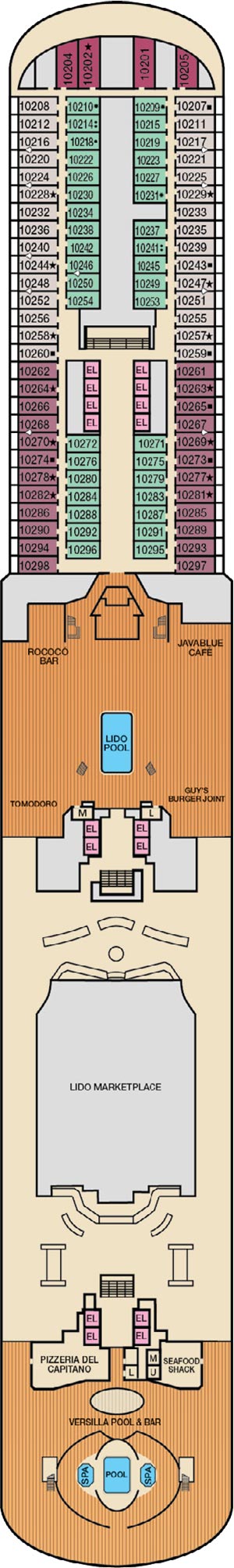 Deck 10 plan