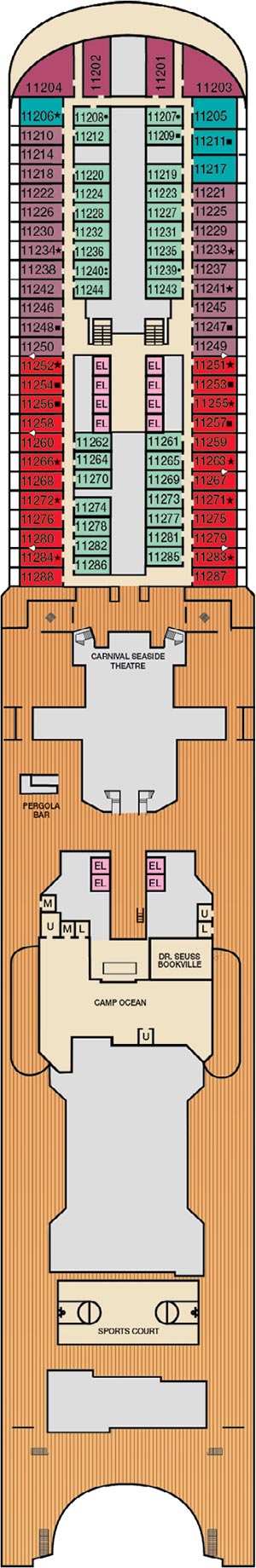 Deck 11 plan