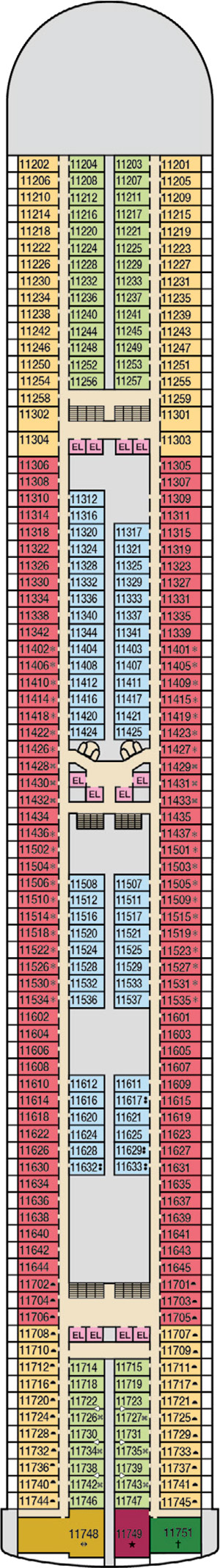 Deck 11 plan