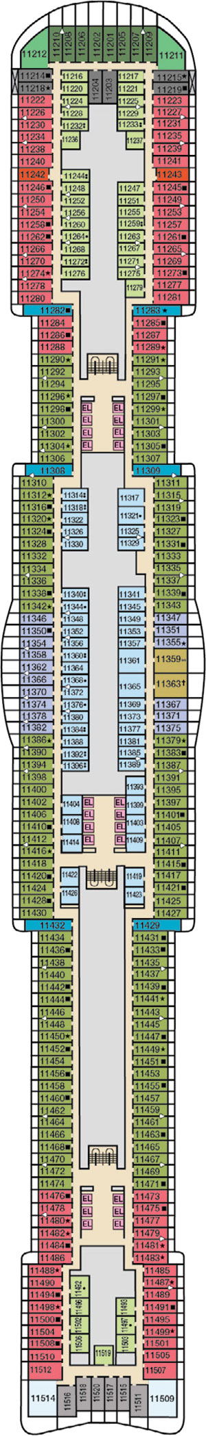 Deck 11 plan