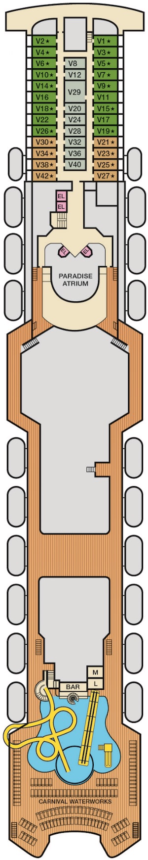 Deck 11 - Verandah plan