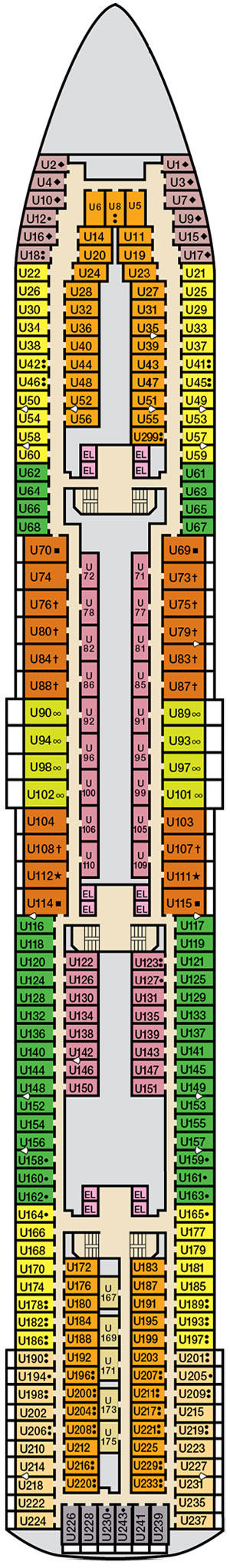 Deck 6 - Upper plan