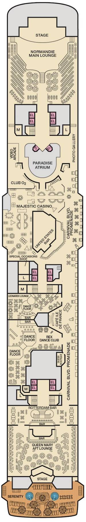 Deck 9 - Promenade plan