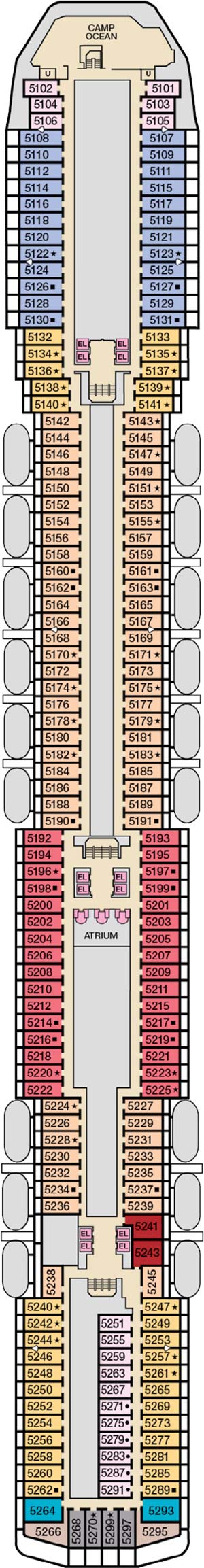 Deck 5 - Upper plan