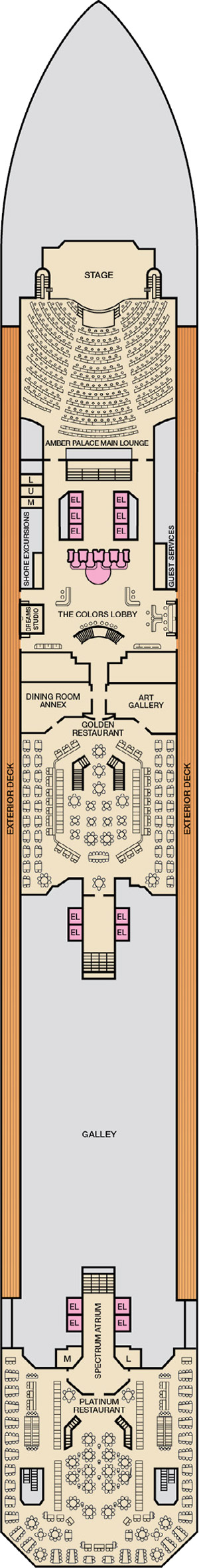 Deck 3 - Lobby plan