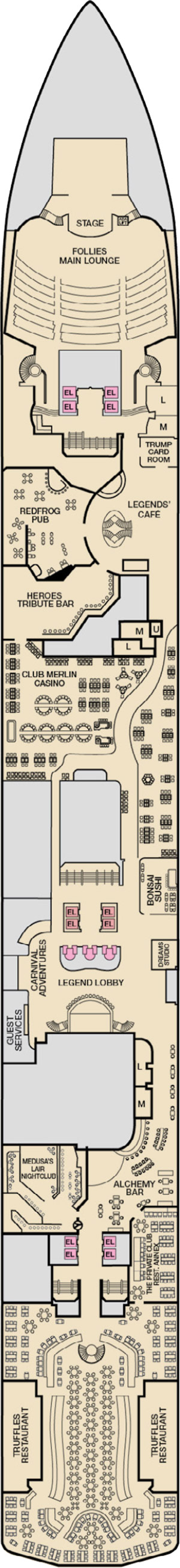 Deck 2 - Promenade plan