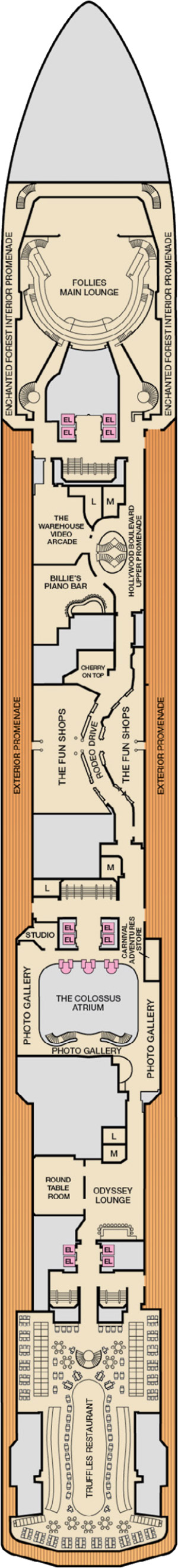 Deck 3 - Atlantic plan