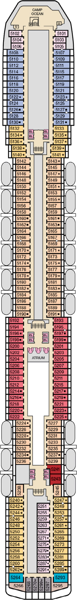 Deck 5 - Upper plan