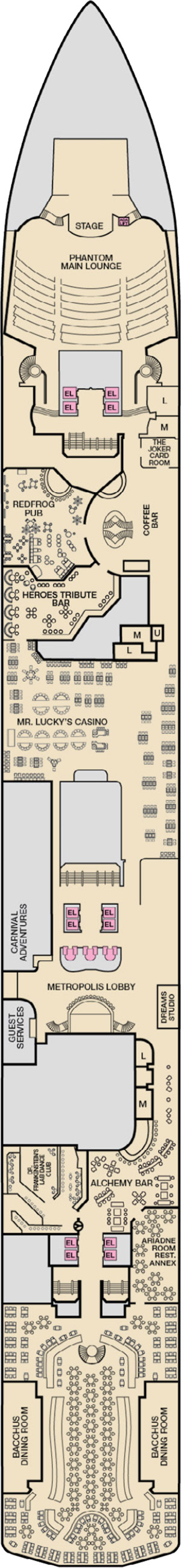 Deck 2 - Promenade plan