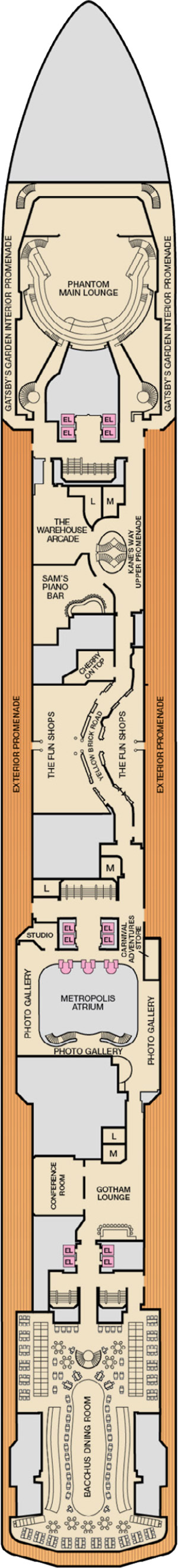 Deck 3 - Atlantic plan
