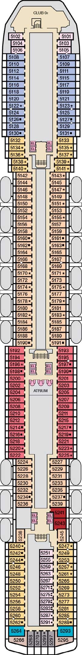 Deck 5 - Upper plan