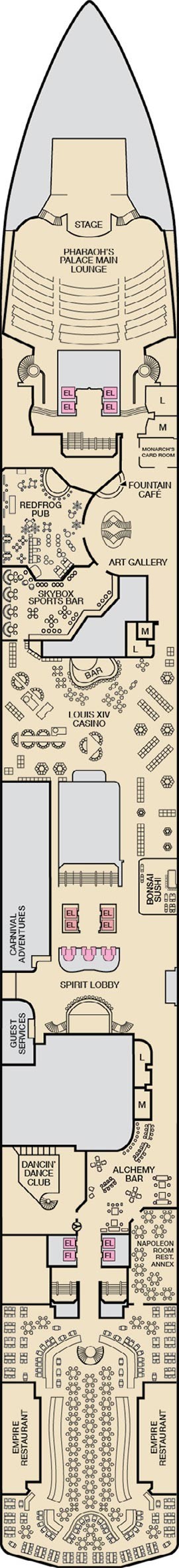 Deck 2 - Promenade plan