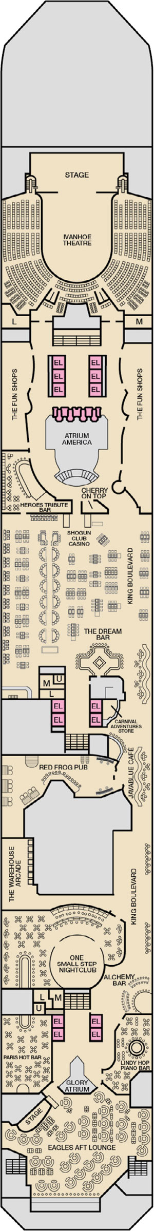 Deck 5 - Promenade plan