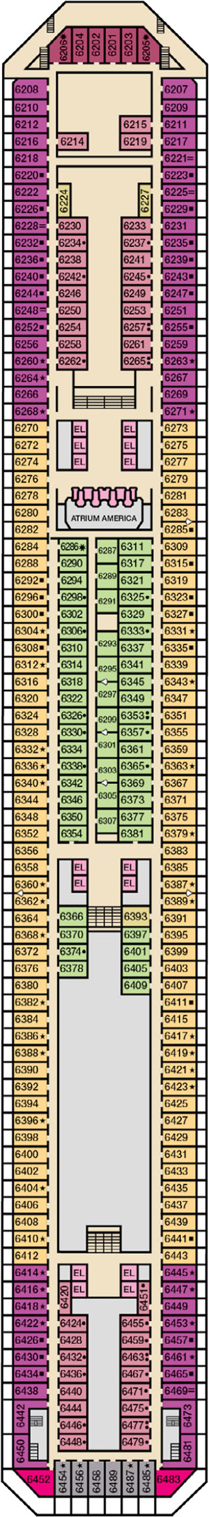 Deck 6 - Upper plan