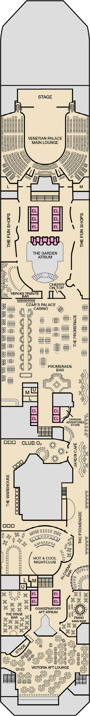 Deck 5 - Promenade plan