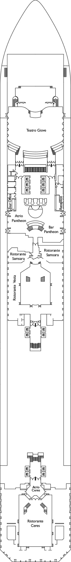 Deck 3 - Aries Deck plan