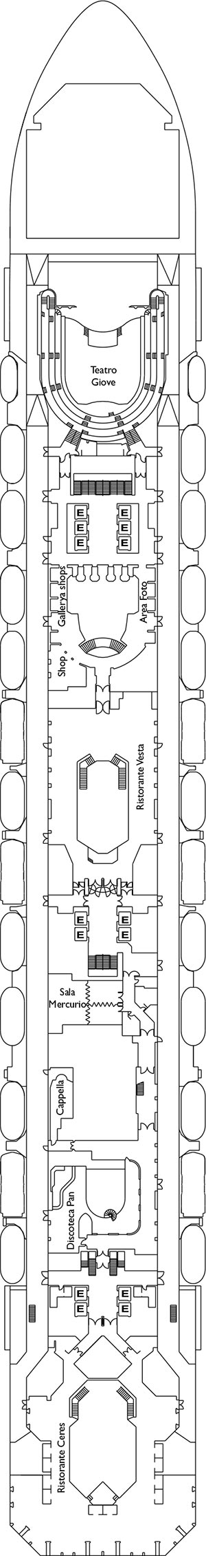 Deck 4 - Orion Deck plan