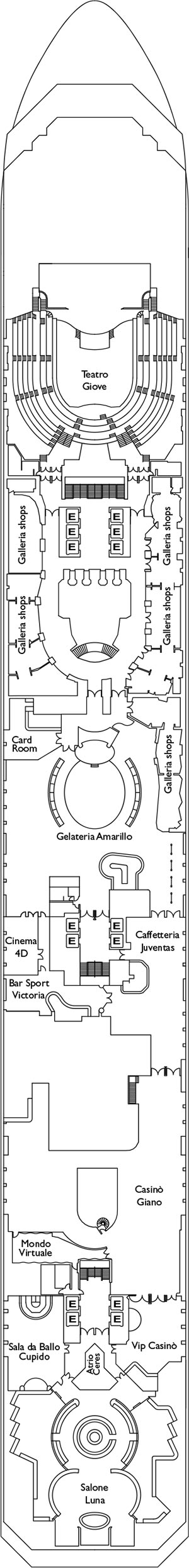 Deck 5 - Gemini Deck plan