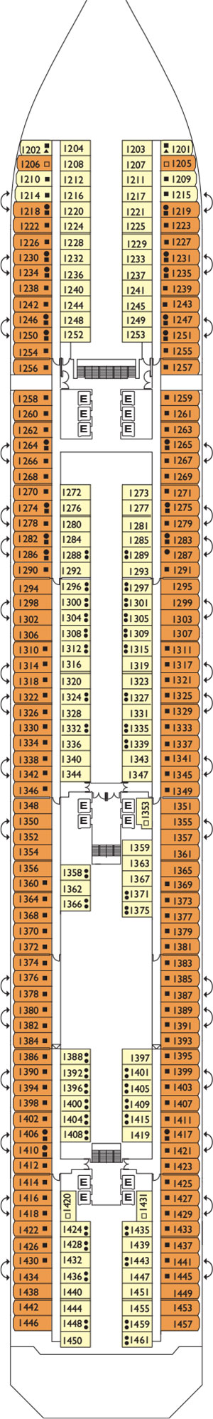 Notturno Deck 1 plan