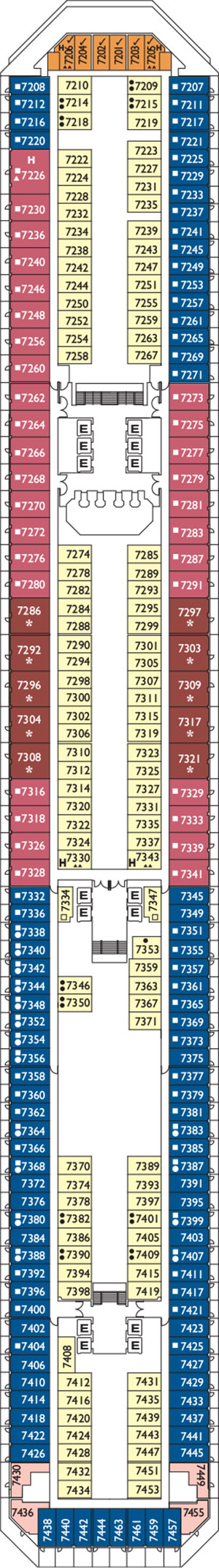Alhambra Deck 7 plan