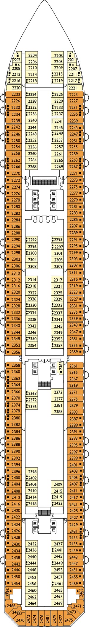 Adagio Deck 2 plan