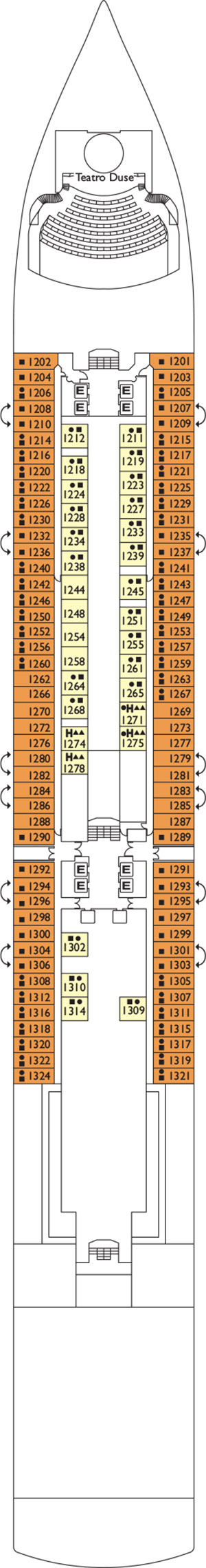 Narciso Deck 1 plan